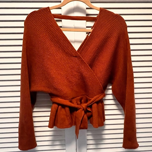 Pink Lily Sweaters - Pink Lily Medium Brown Sweater